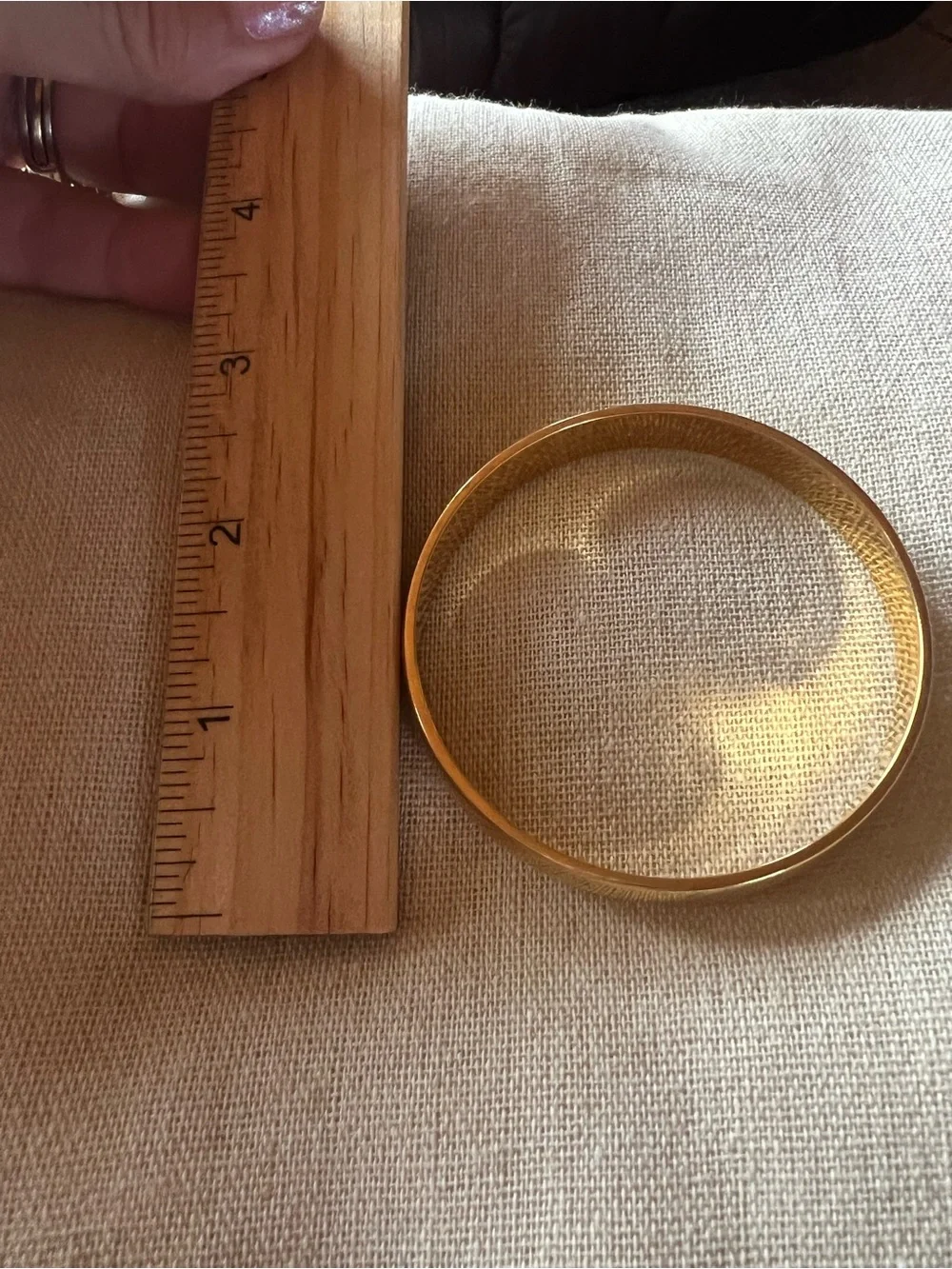 Monet Vintage Gold Tone Bangle Bracelet, good condition